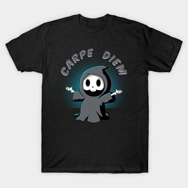 Carpe Die / Funny Grim Reaper Design T-Shirt by leepianti